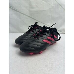 Adidas Kids Goletto VIII - Size 1Y Black w/Pink Soccer Cleats  AGX6907